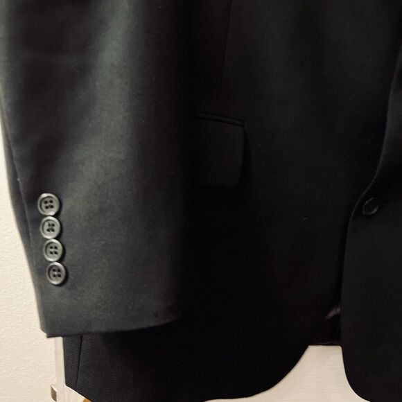 Ted Baker London Men's Suit Jacket 42R Nordstrom Three Button Blazer Black Union - Picture 3 of 9